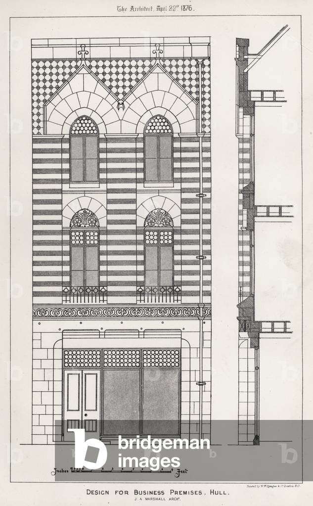 Design for Business Premises, Hull (engraving)