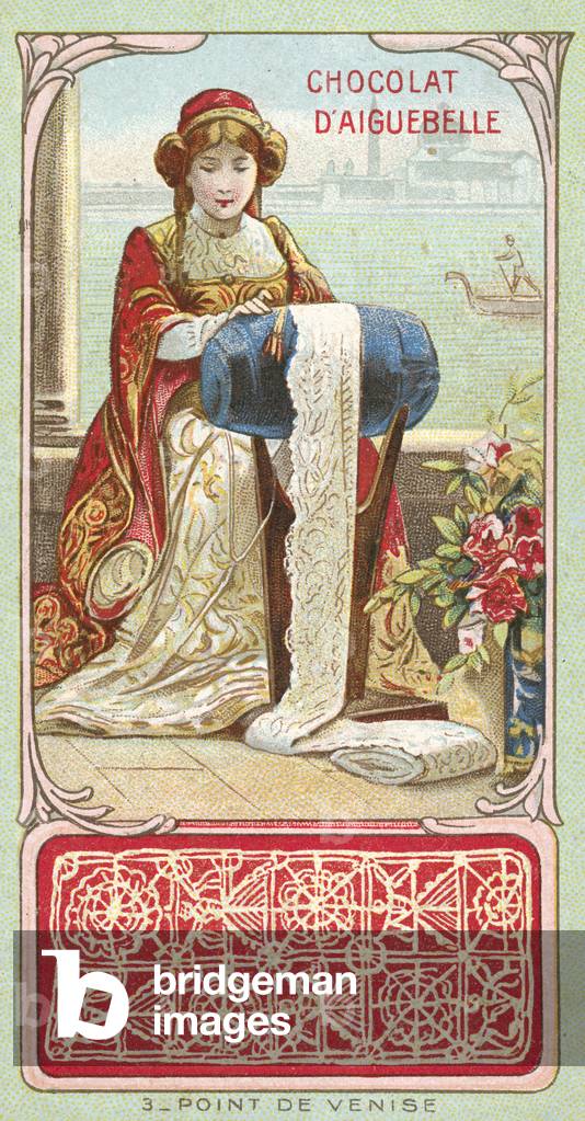 Point de Venise lace (chromolitho)