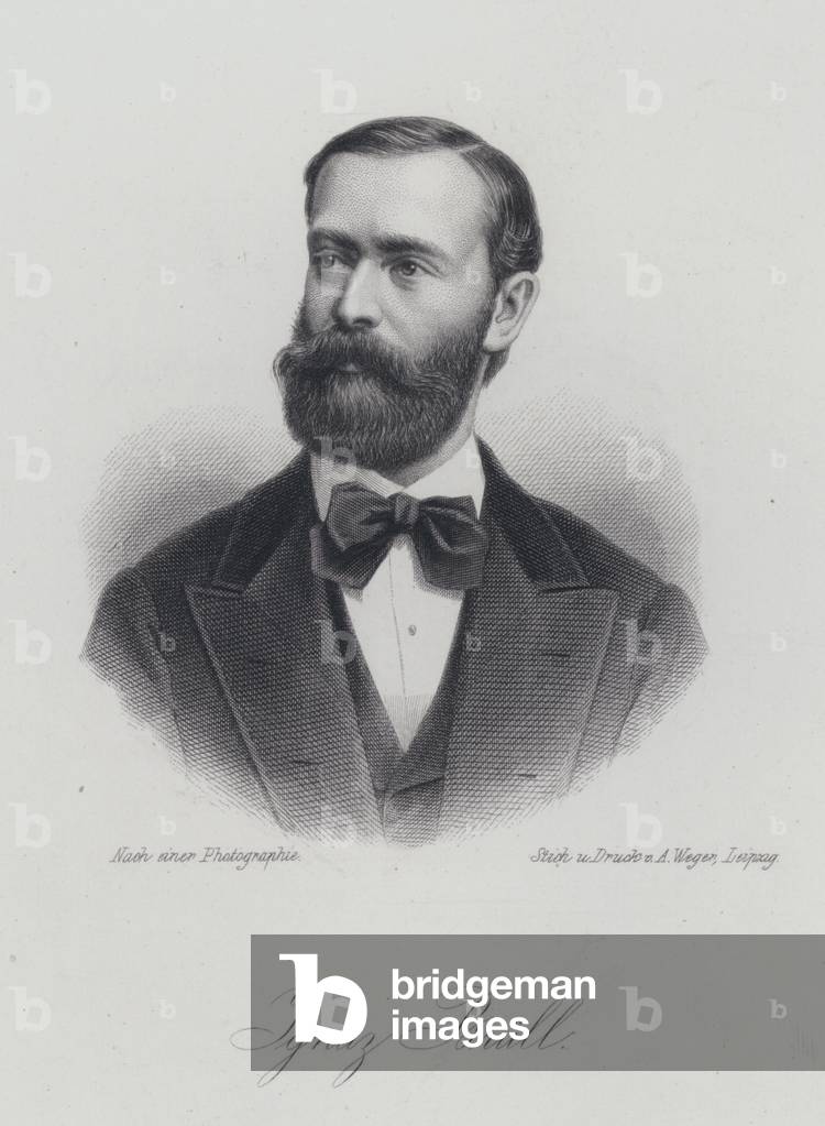 Ignaz Brull, Moravian-born Austrian pianist and composer (engraving)