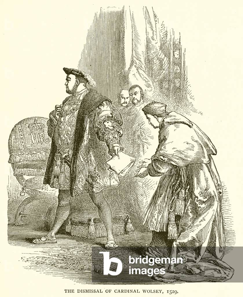 The Dismissal of Cardinal Wolsey, 1529 (engraving)