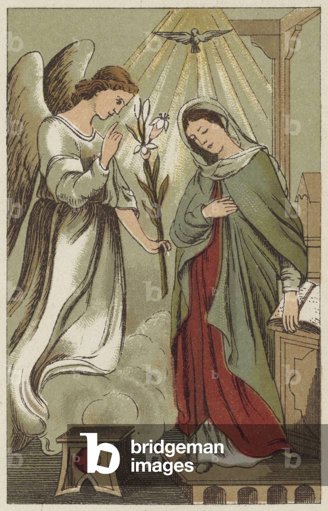 The Angelus (colour litho)