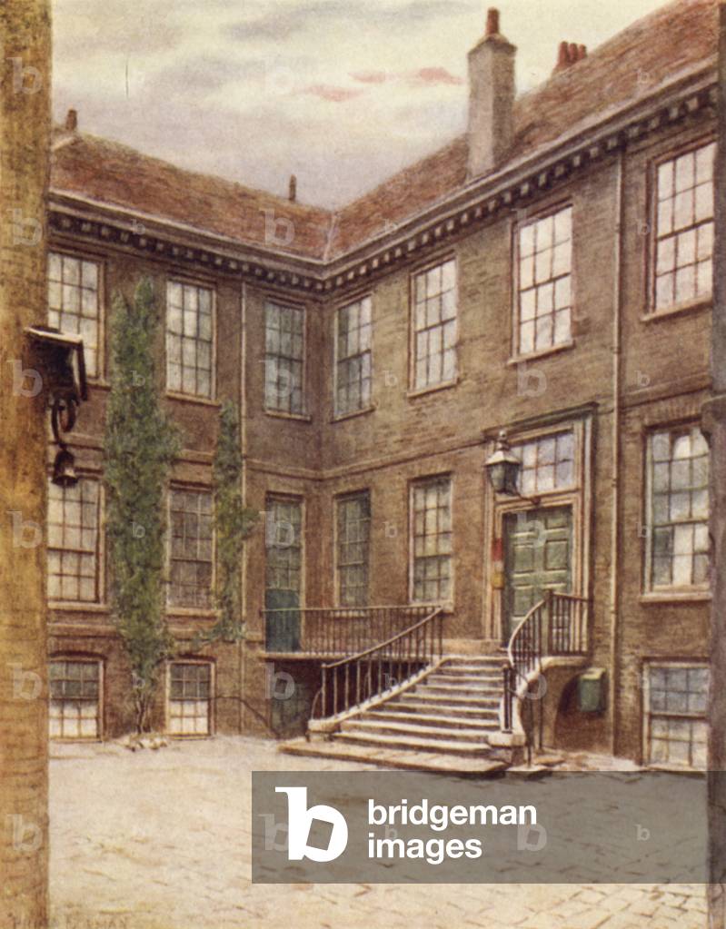 No 23 Great Winchester Street, 1890 (colour litho)