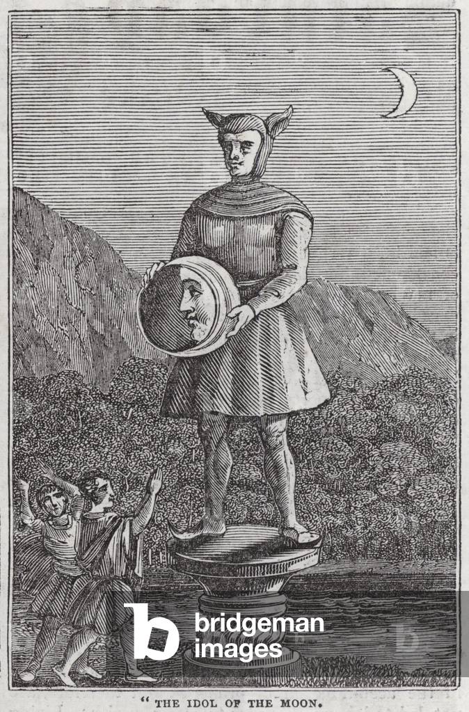 Idols of the Saxons, the idol of the Moon (engraving)