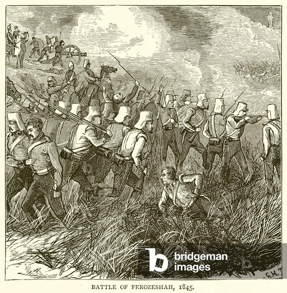 Battle of Ferozeshah, 1845 (engraving)