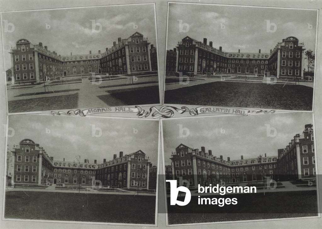 Harvard University: Dormitories, Graduate School of Business Administration (b/w photo)