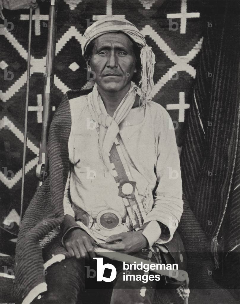A Navajoe Indian (b/w photo)