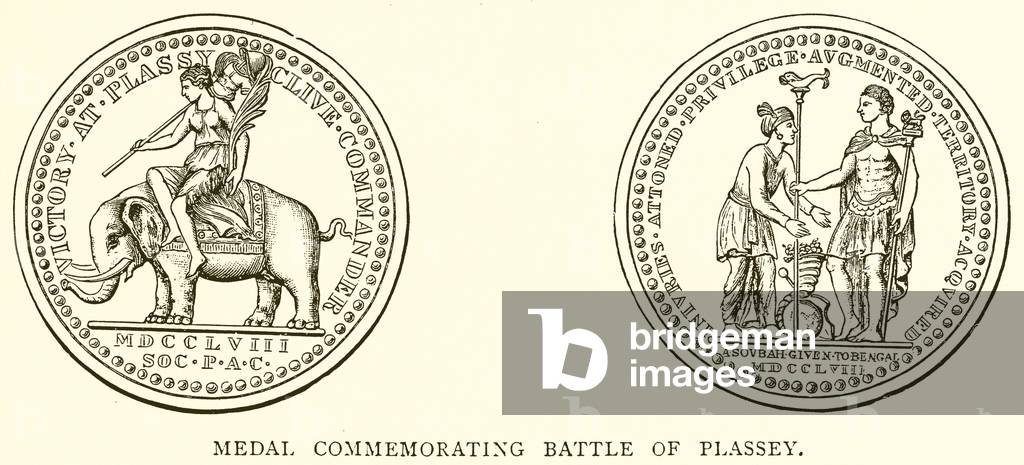 Medal Commemorating Battle of Plassey (engraving)