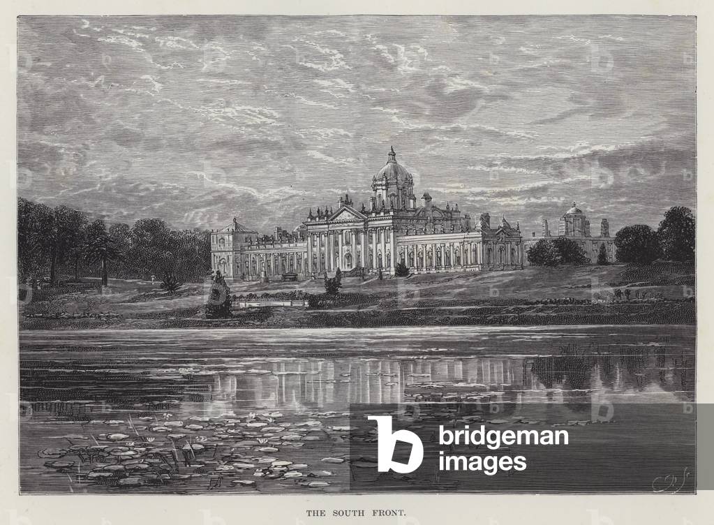 Castle Howard, The South Front (litho)