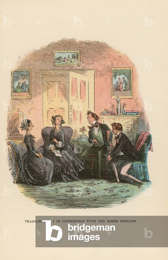 Illustration for David Copperfield (colour litho)