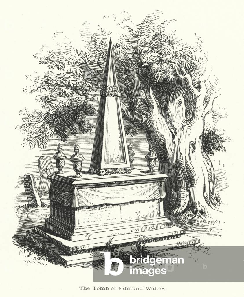 The Tomb of Edmund Waller (engraving)