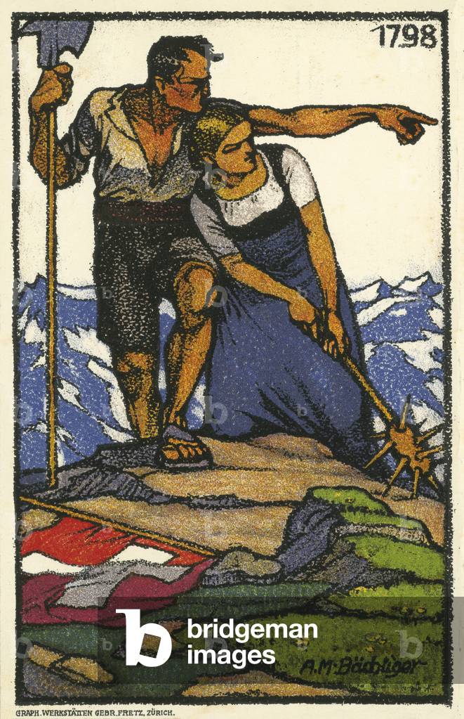 Swiss giants (colour litho)