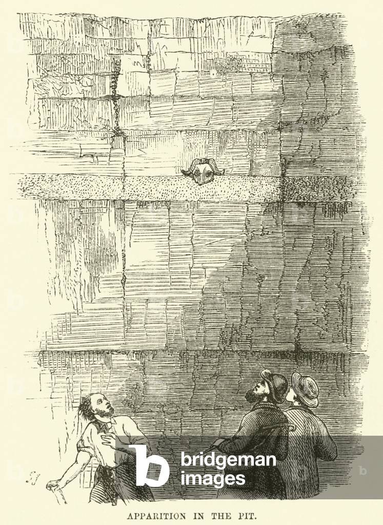 Apparition in the pit (engraving)