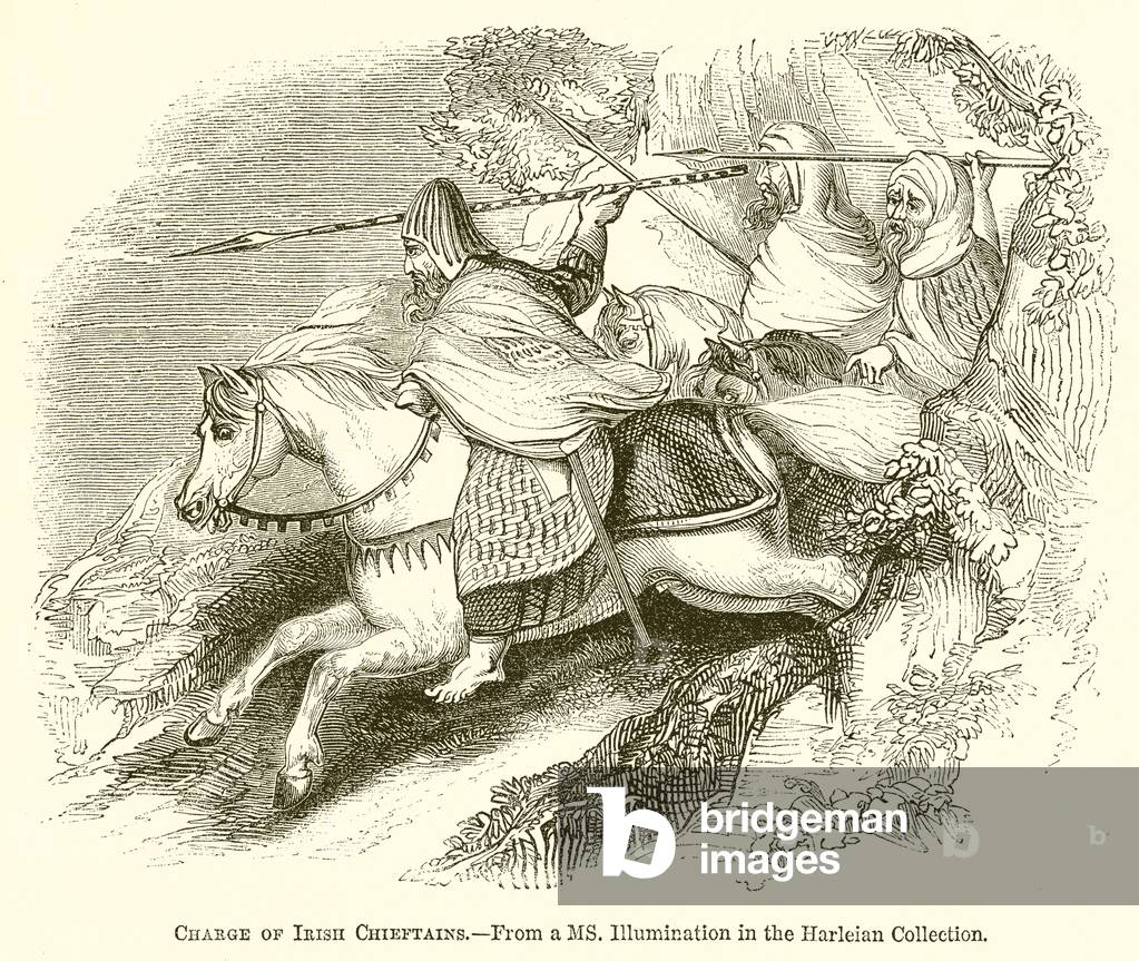 Charge of Irish Chieftains (engraving)