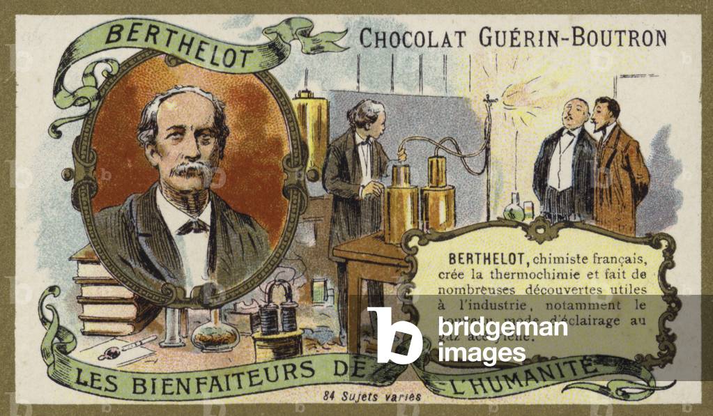 Marcellin Berthelot, French chemist (chromolitho)