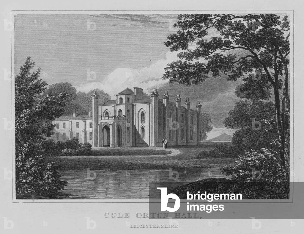 Cole Orton Hall, Leicestershire (engraving)