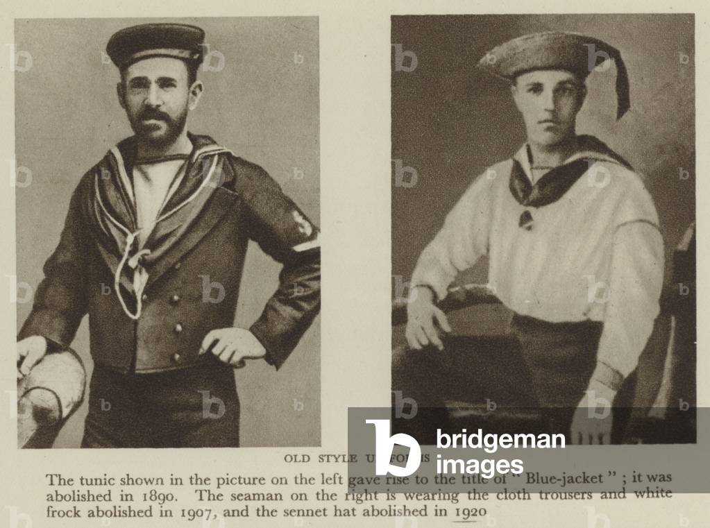 Old Style Uniforms (b/w photo)