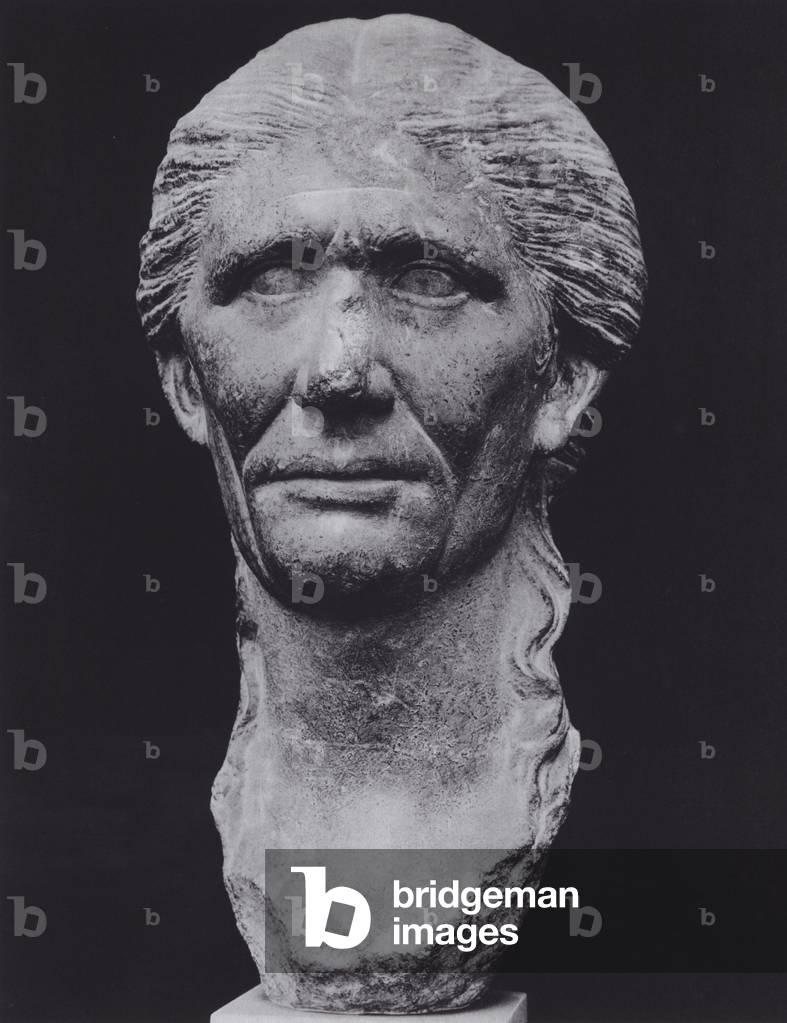 Roman Portraits: Portrait of an Old Lady (b/w photo)