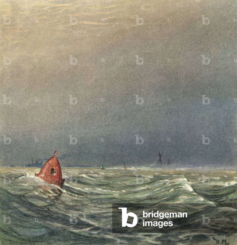 The Bell Buoy (colour litho)