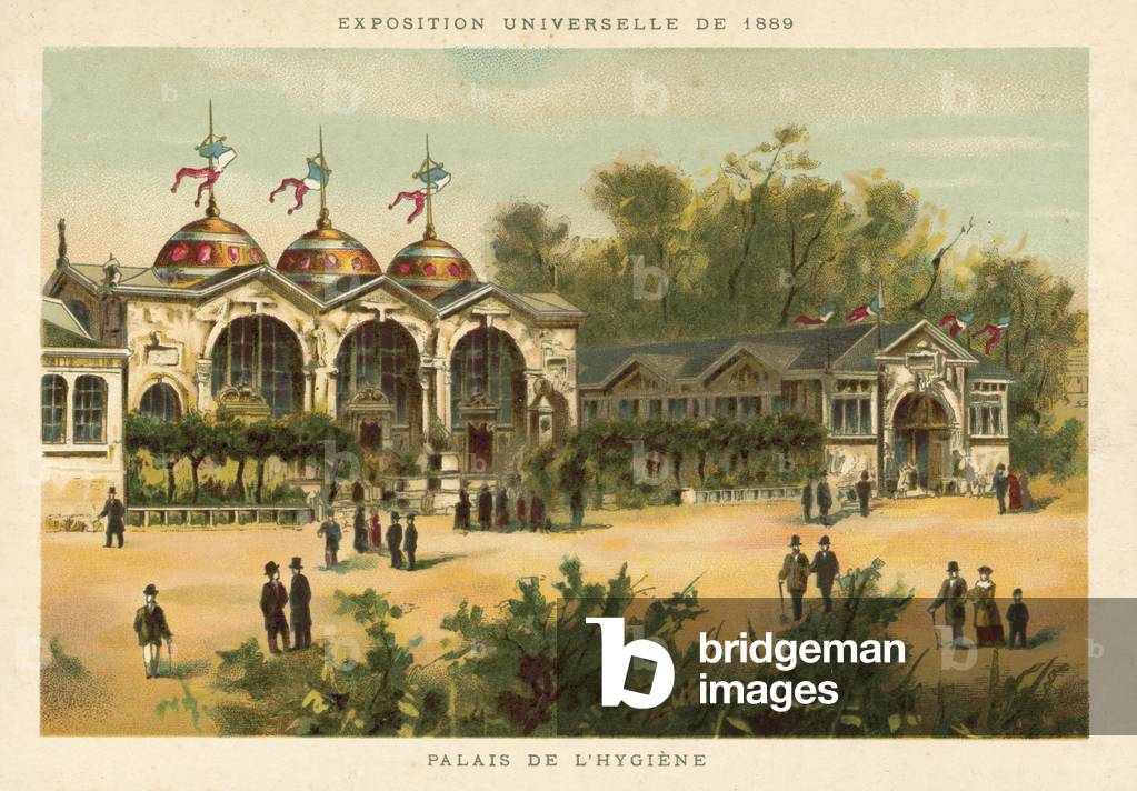 Palace of Hygiene, Exposition Universelle 1889, Paris (chromolitho)