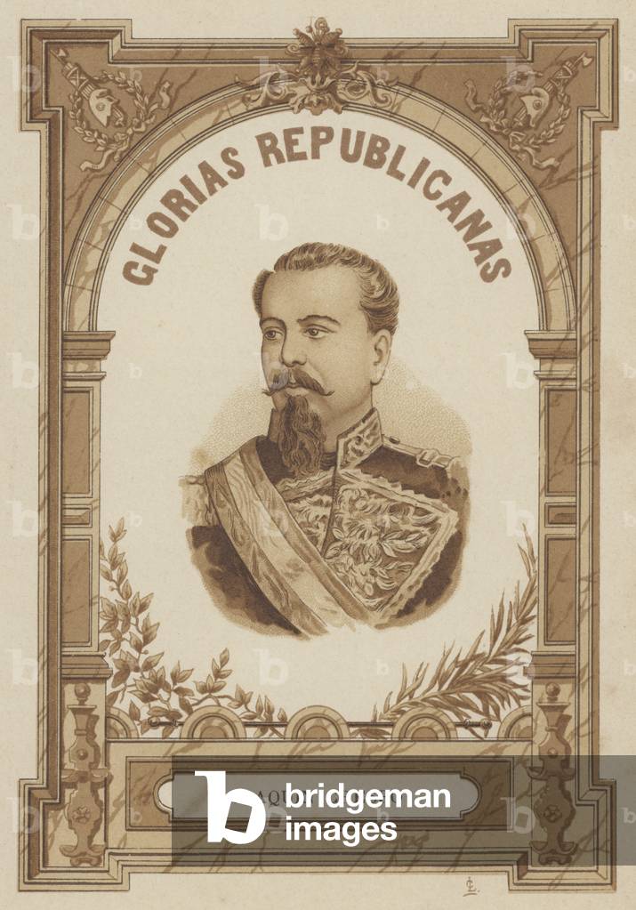 Joaquin Crespo, Venezuelan politician and soldier (litho)