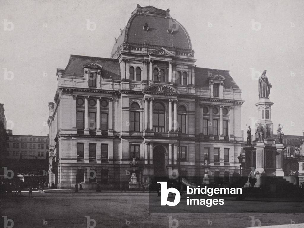 Providence, Rhode Island: The City Hall (b/w photo)