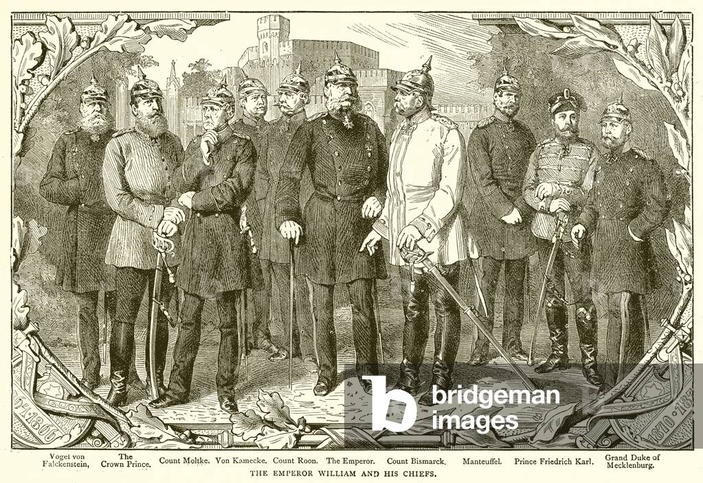 The Emperor William and his Chiefs (engraving)