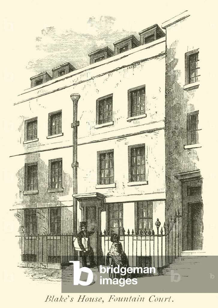 Blake's House, Fountain Court (engraving)
