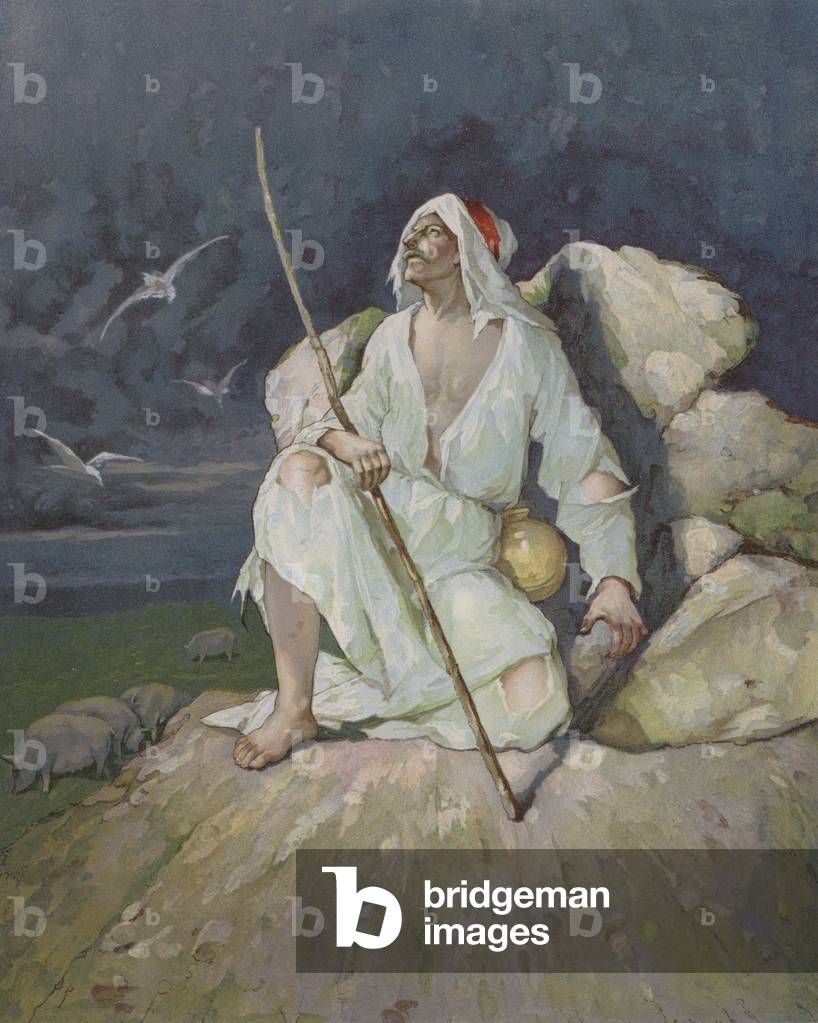 The Prodigal Son (colour litho)