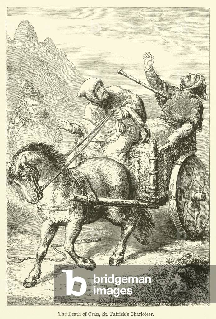 The Death of Oran, St Patrick's Charioteer (engraving)