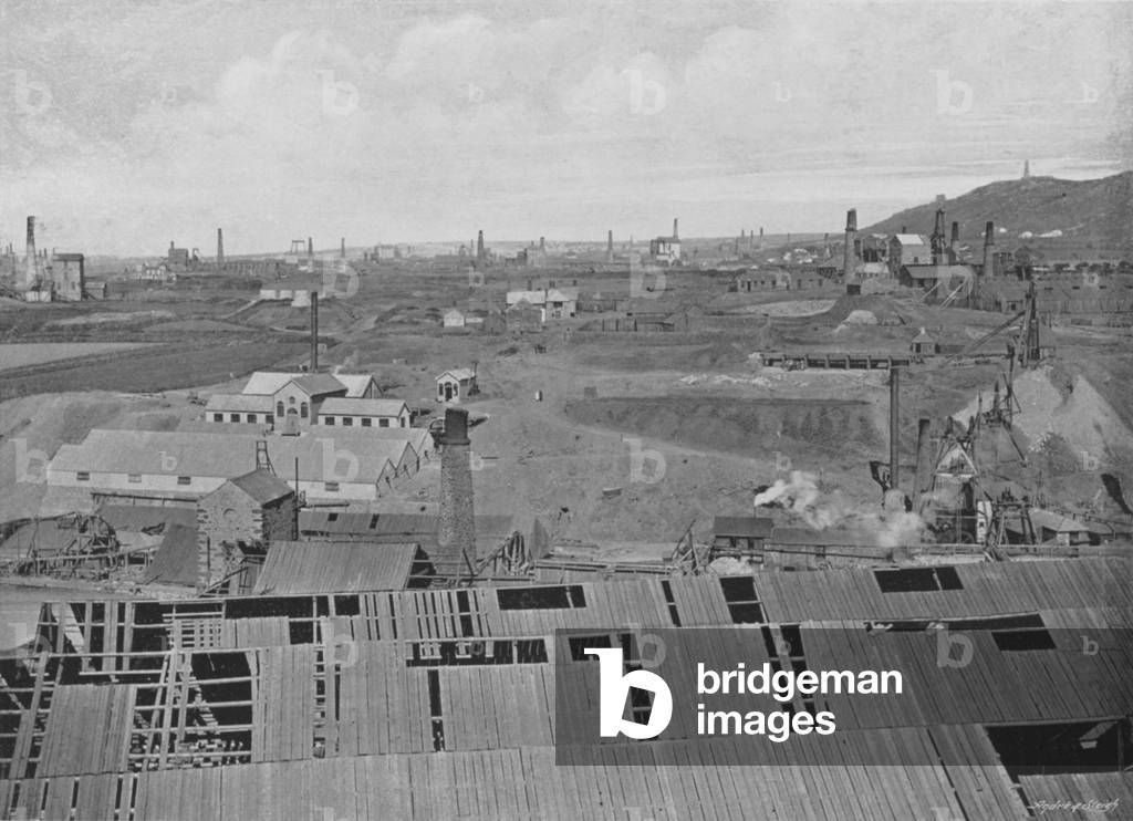 The Centre of the Cornish Mining District (b/w photo)