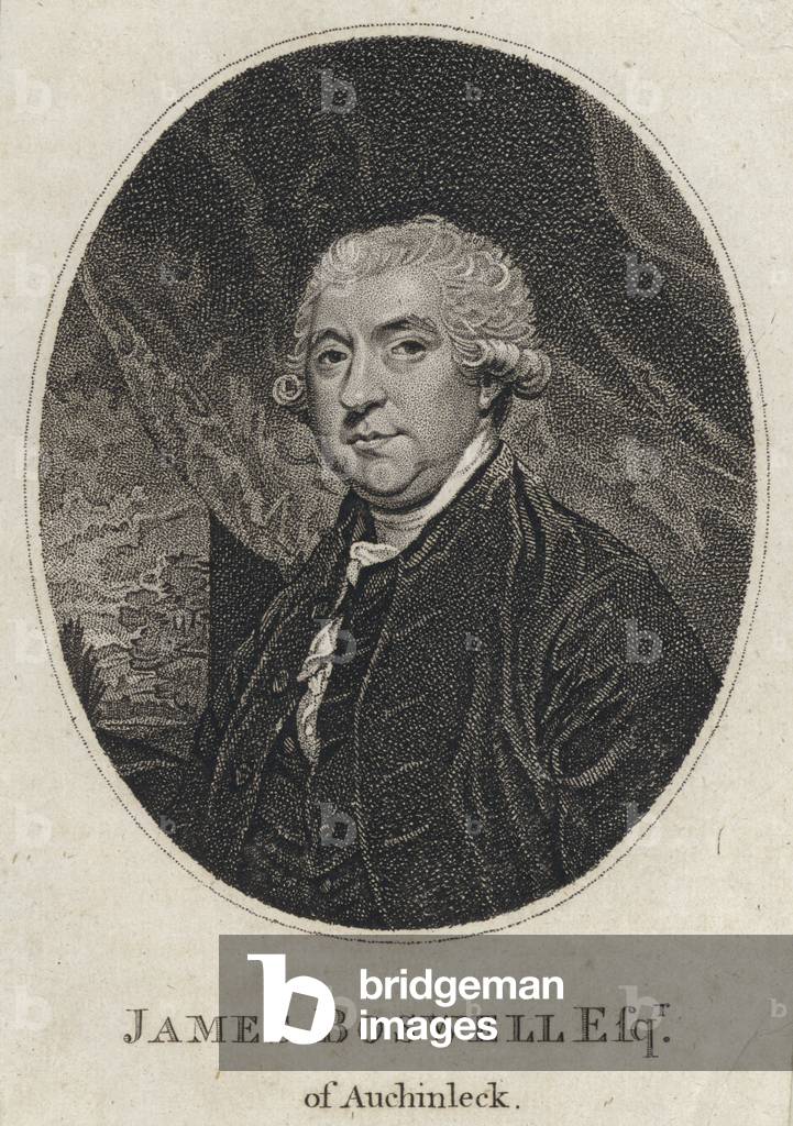 James Boswell, Scottish biographer and diarist (engraving)