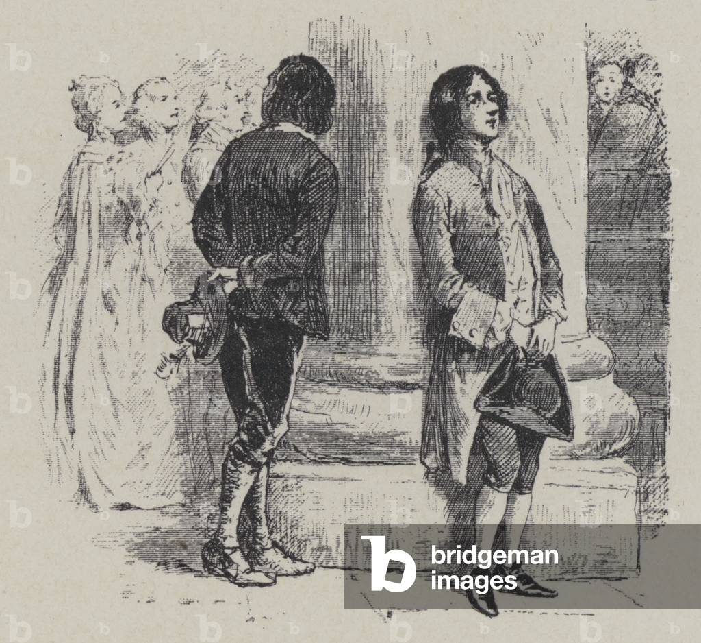 Giovanni Battista Pergolesi, Italian composer, violinist and organist (engraving)