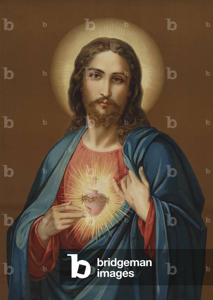 The Bleeding Heart of Jesus (chromolitho)