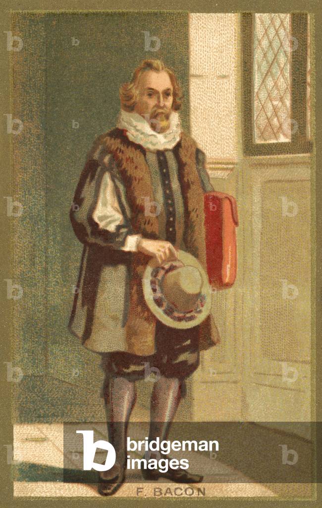 Sir Francis Bacon, English philosopher and author (chromolitho)