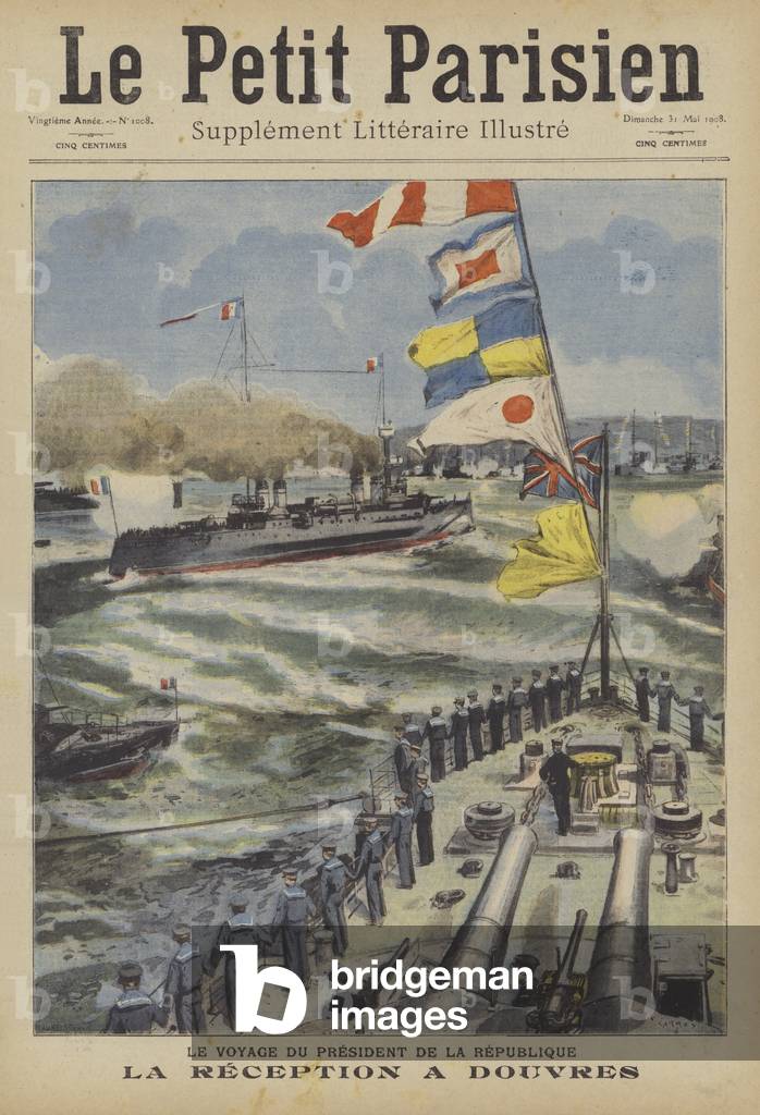 Visit of the President of France to Britain (colour litho)