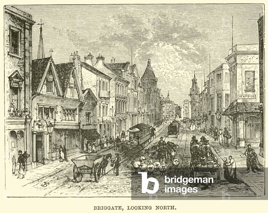 Briggate, looking North (engraving)