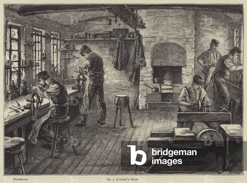 In a Cutler's Shop (engraving)