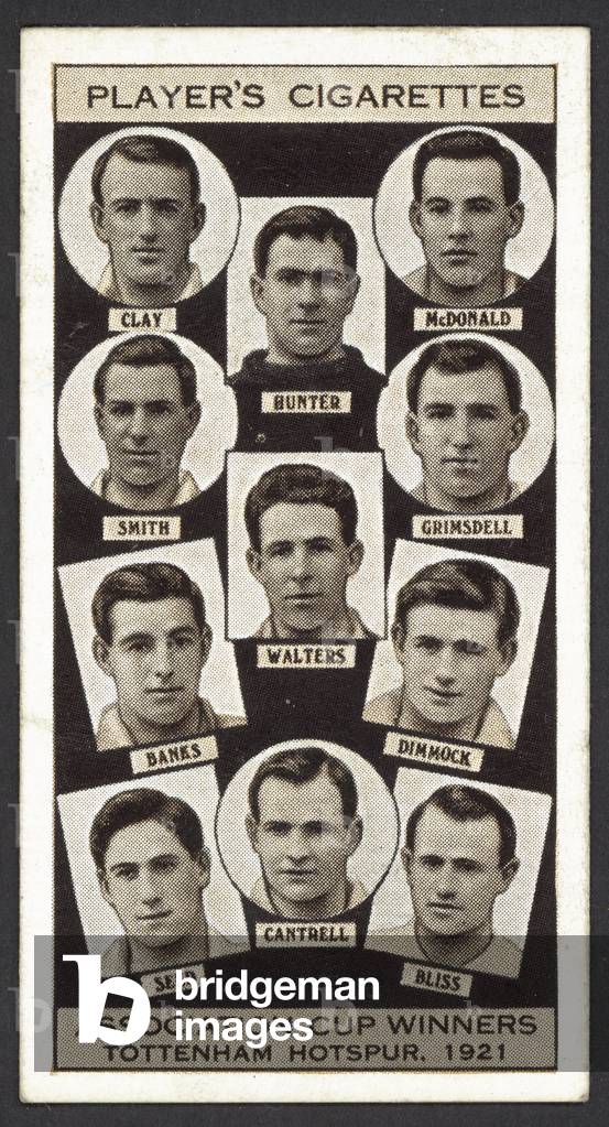 Association Cup Winners, Tottenham Hotspur, 1921 (litho)
