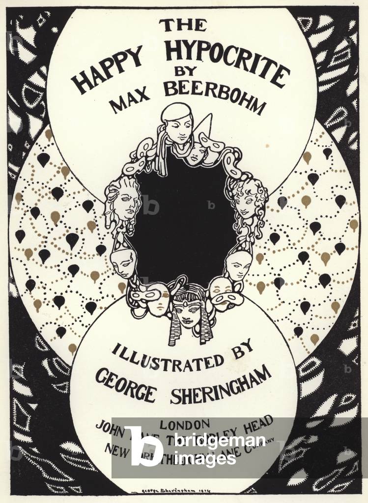 Illustration for The Happy Hypocrite by Max Beerbohm (colour litho)