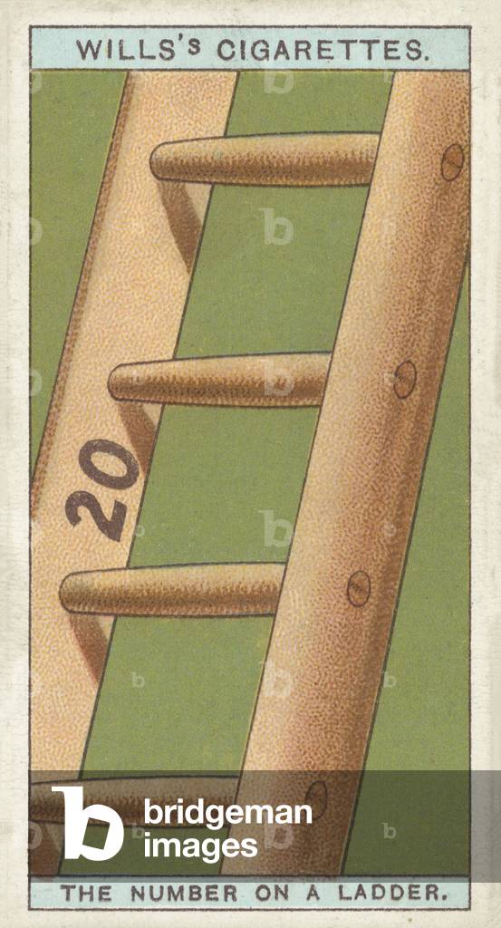The number on a ladder (chromolitho)