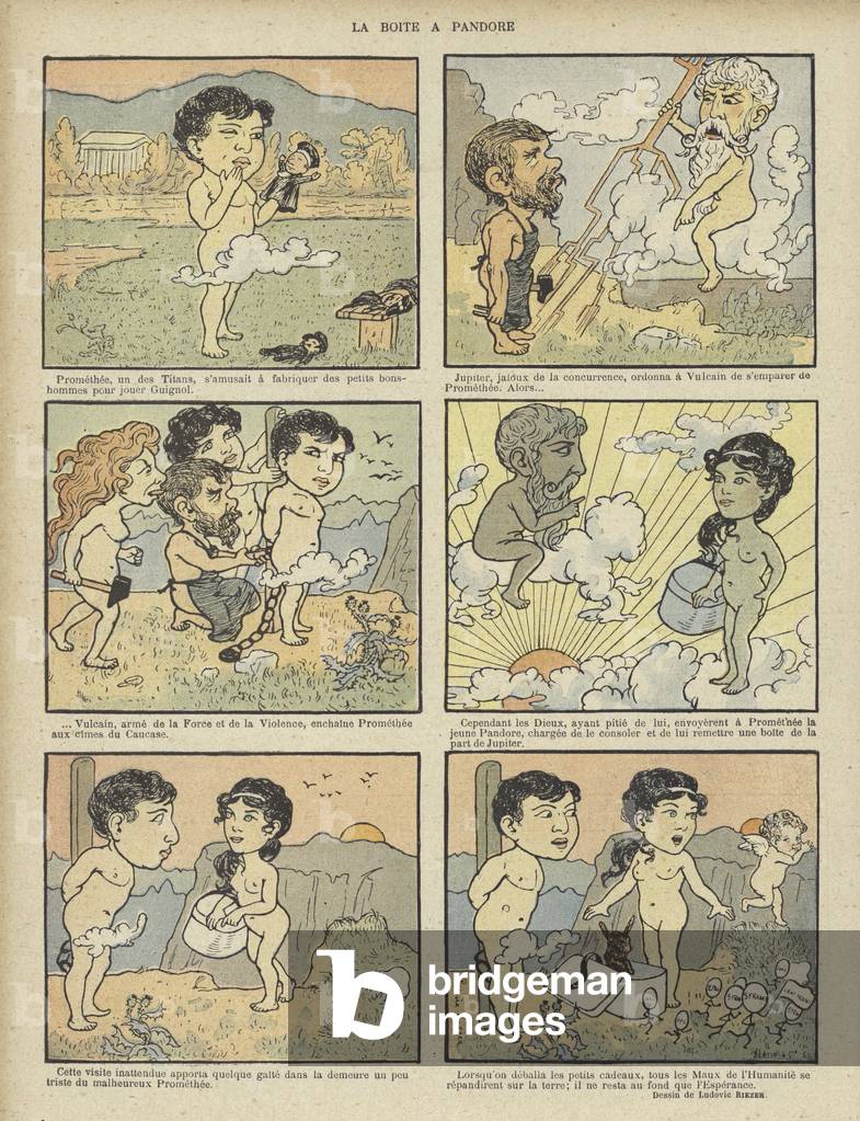 Illustration for Le Rire (colour litho)