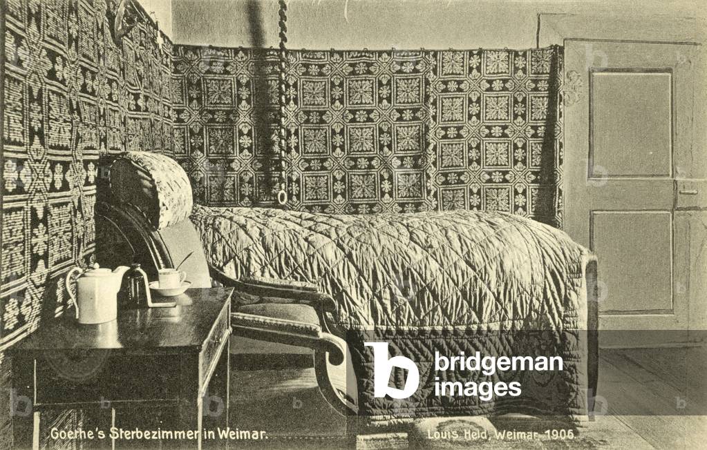 Goethes Sterbezimmer, Weimar (colour photo)
