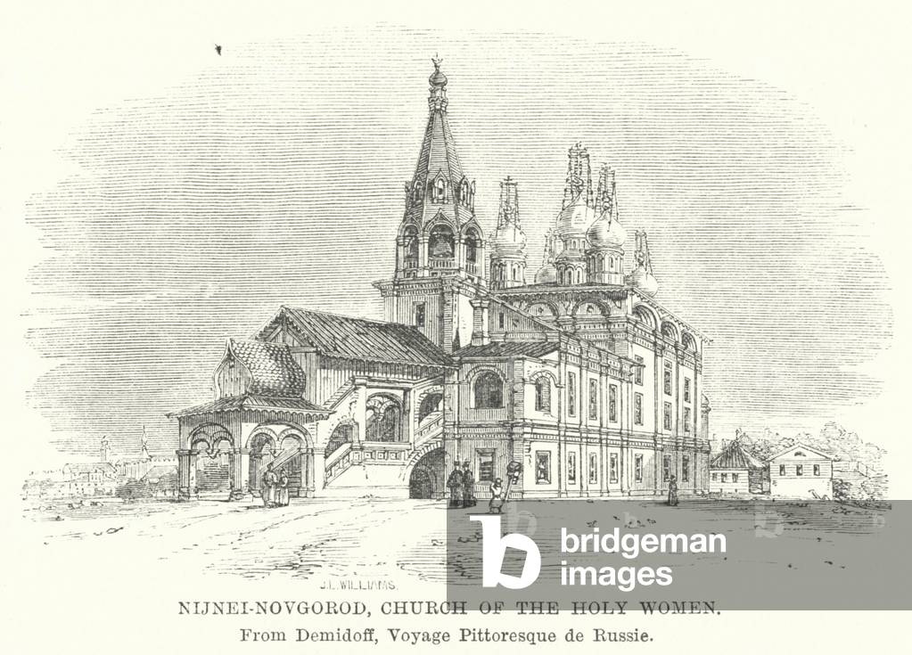 Nijnei-Novgorod, Church of the Holy Women (engraving)