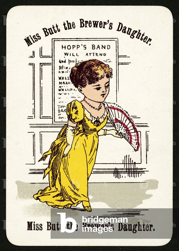 Miss Butt The Brewer's Daughter (colour litho)