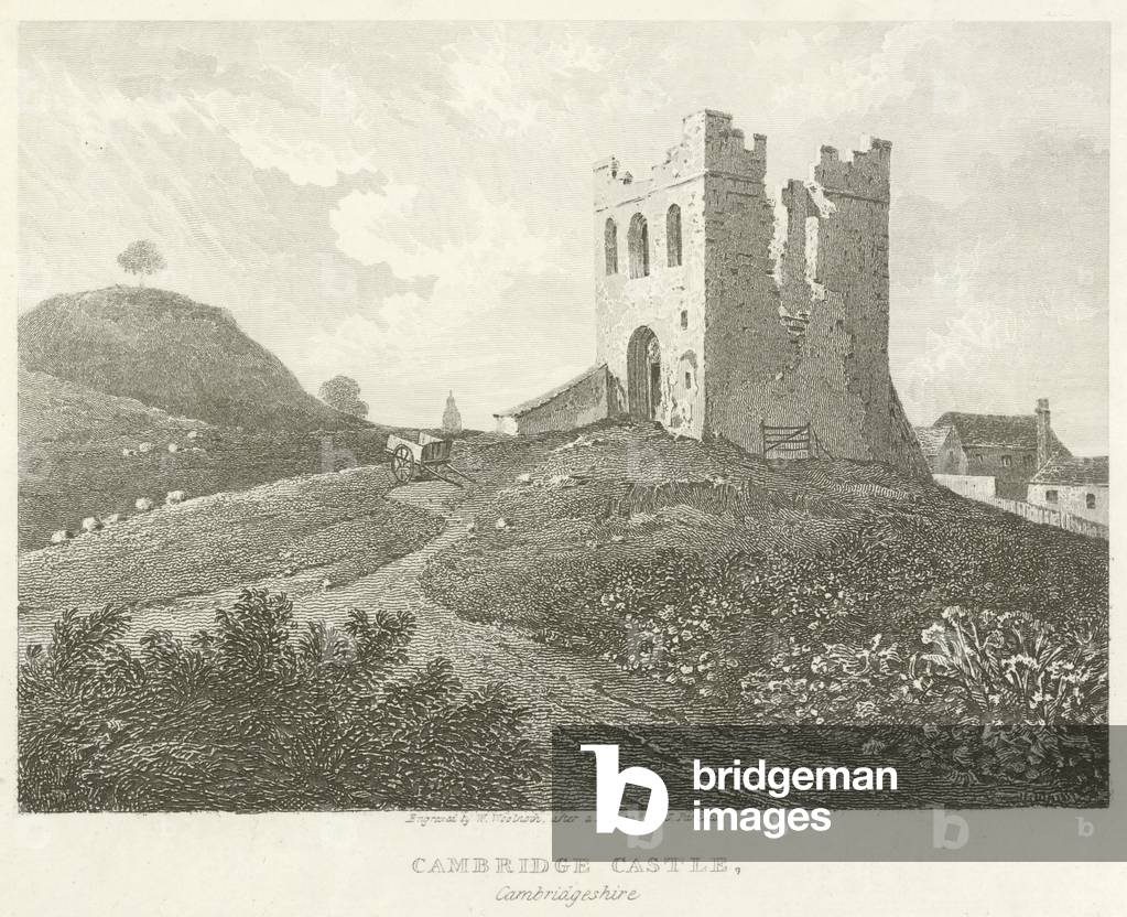 Cambridge Castle, Cambridgeshire (engraving)