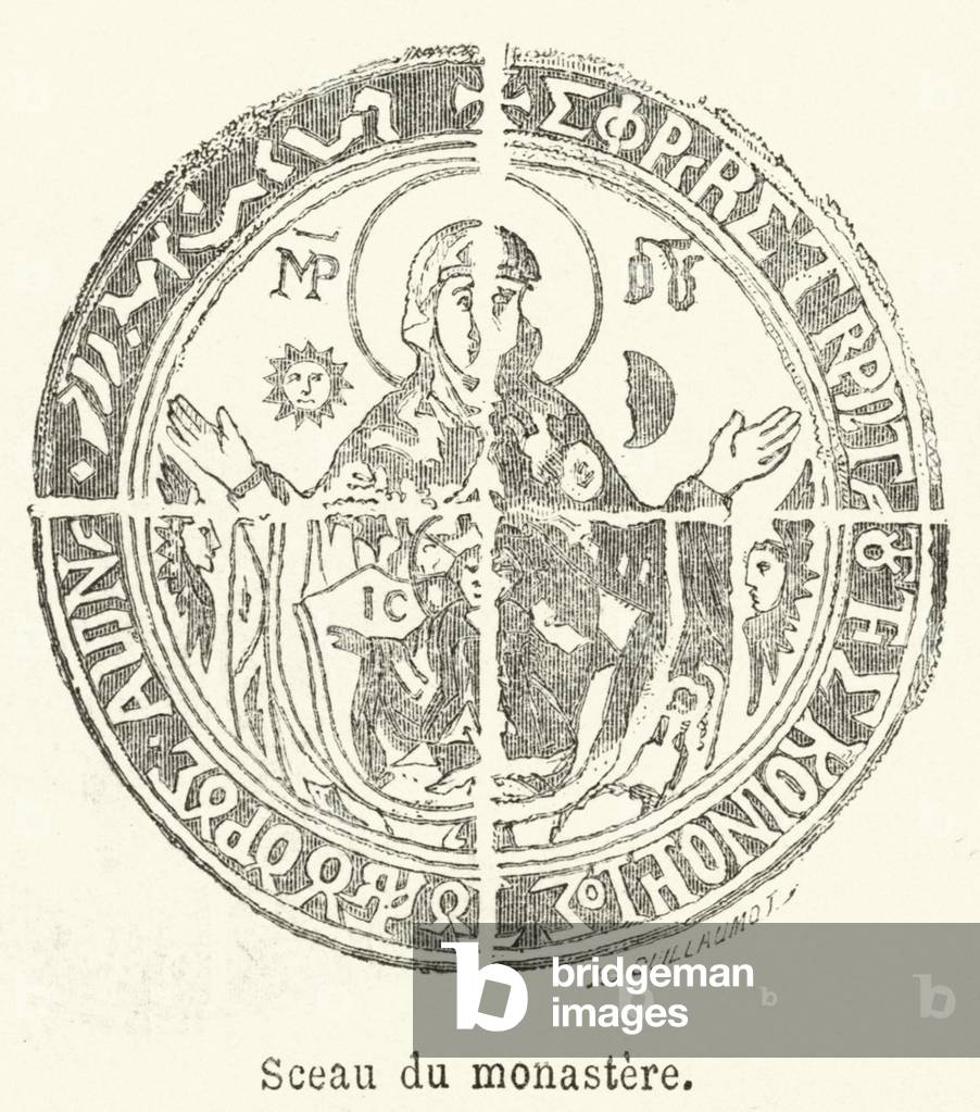 Sceau du monastere (engraving)