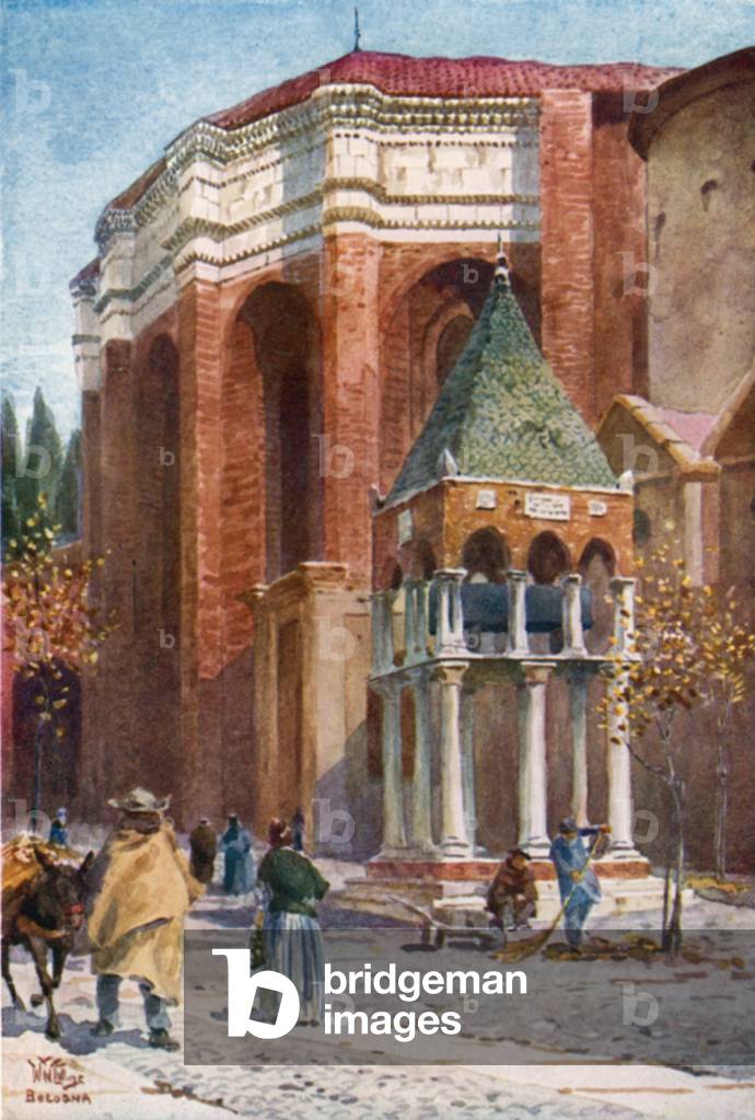 Bologna. S. Domenicol (colour litho)
