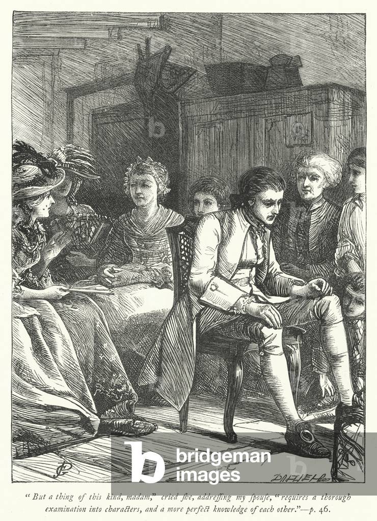 Illustration for The Vicar of Wakefield (engraving)