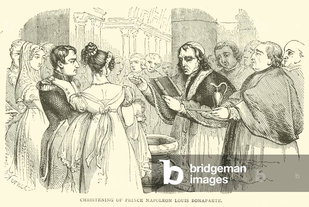 Christening of Prince Napoleon Louis Bonaparte (engraving)