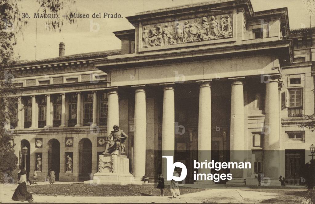 Madrid, Museo Del Prado (b/w photo)